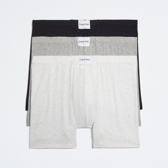 Calvin Klein Pure Cotton Stretch Blend 3-Pack Boxer Brief - NEW - Picture 1 of 3